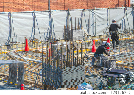 Construction site landscape Construction site landscape 129126762