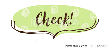 語音氣泡檢查插圖素材 129127013