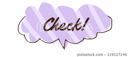 語音氣泡檢查插圖素材 129127240