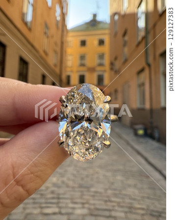 Oval diamond ring by charming building Oval diamond ring by charming building 129127383