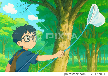 有防蟲網的孩子 有防蟲網的孩子 129127811