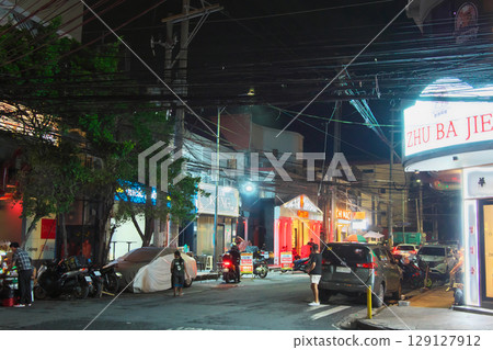 活力菲律賓－繁華的馬尼拉（馬拉特）城市景觀的夜景（2025年5月） 129127912