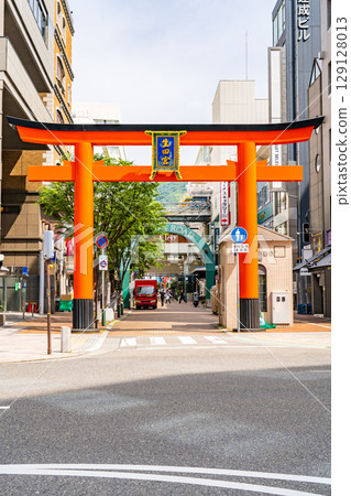 Ikuta Shrine (Ikuta-san), one of Japan's oldest and most prestigious shrines, First Torii Gate, Shimoyamate-dori, Chuo-ku, Kobe Ikuta Shrine (Ikuta-san), one of Japan's oldest and most prestigious shrines, First Torii Gate, Shimoyamate-dori, Chuo-ku, Kobe 129128013