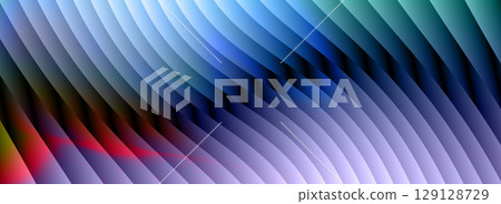 modern vibrant abstract ribbed gradient texture with glass stripes and deep blue purple and magenta fluid waves for digital futuristic backgrounds and wallpapers 129128729