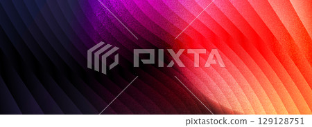 vibrant red and blue ribbed glass gradient abstract background with glossy smooth flowing waves and luminous fluid stripe texture for stylish digital wallpaper design 129128751