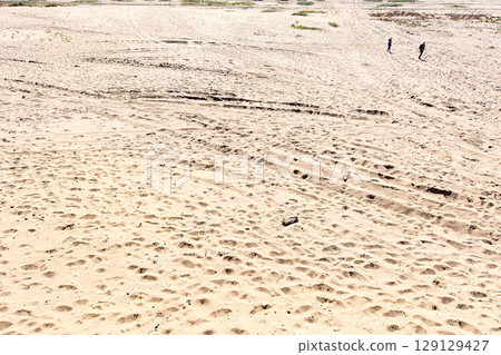 View on Bledowska Desert from the viewpoint in Chechlo (Poland) 129129427