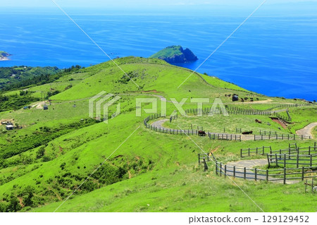 [Shimane Prefecture] A clear view from Akahageyama Observatory (Chiburi Island, Oki Islands) 129129452
