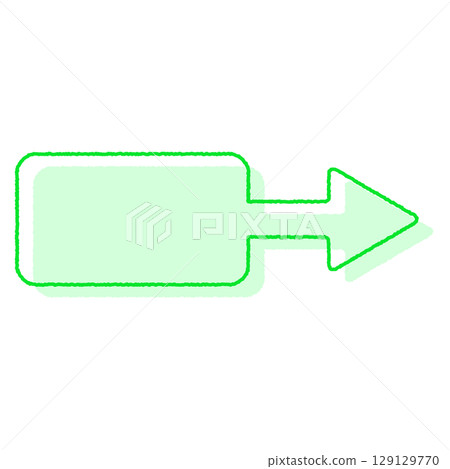 Handwritten Arrow Speech Bubble Right Arrow Green Handwritten Arrow Speech Bubble Right Arrow Green 129129770