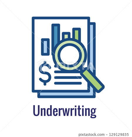 Underwriting Concept with Credit Score and Personal Finance Inspection 129129835