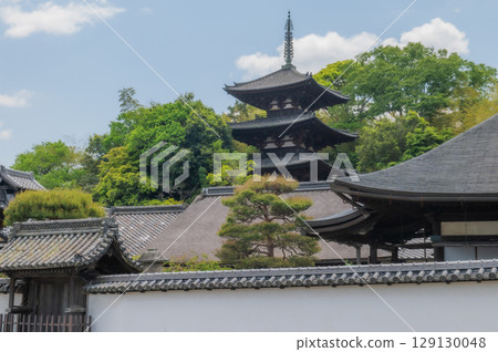 當摩寺,奈良縣的一座古老寺廟 當摩寺,奈良縣的一座古老寺廟 129130048