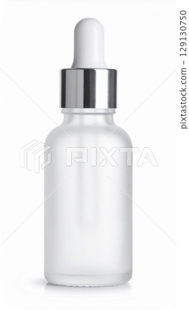 Frosted White Glass Dropper Bottle with Silver Accents for Essential Oils and Serums Frosted White Glass Dropper Bottle with Silver Accents for Essential Oils and Serums 129130750