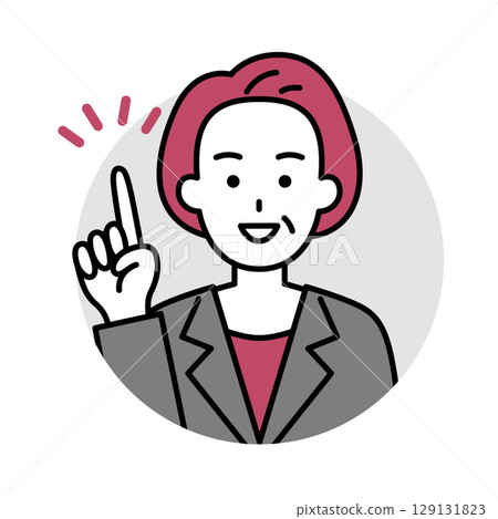 Middle-aged woman in a suit icon (inspiration) Middle-aged woman in a suit icon (inspiration) 129131823