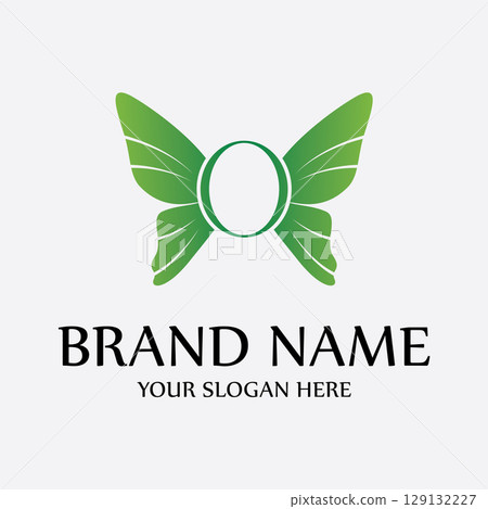 Elegant Butterfly Logo Elegant Butterfly Logo 129132227