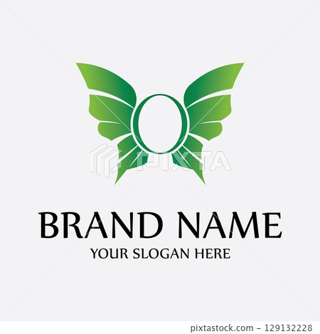 Elegant Butterfly Logo Elegant Butterfly Logo 129132228