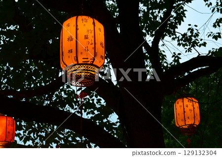 上海附近朱家角的日落 上海附近朱家角的日落 129132304
