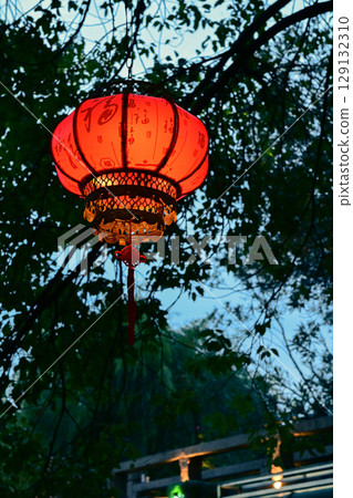 Sunset at Zhujiajiao near Shanghai 129132310