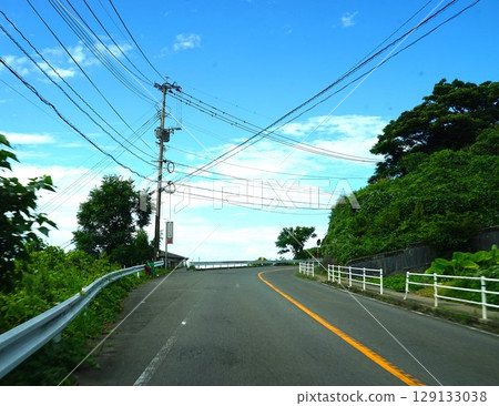 Sky and road scenery in Mie Sky and road scenery in Mie 129133038