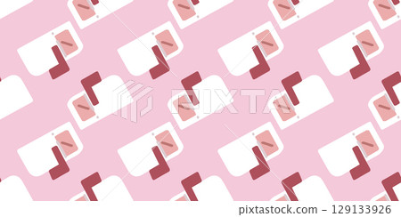 Mailbox Letter Delivery Seamless Pattern Mailbox Letter Delivery Seamless Pattern 129133926