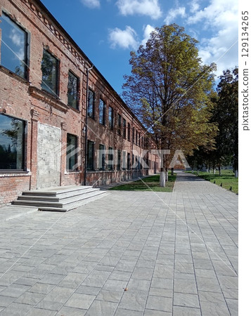 The destroyed Beslan school, a city monument to victims of terrorism, North Ossetia, Russia The destroyed Beslan school, a city monument to victims of terrorism, North Ossetia, Russia 129134265