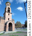 church and bell tower, Beslan School, city monument to victims of terrorism, North Ossetia, Russia 129134266