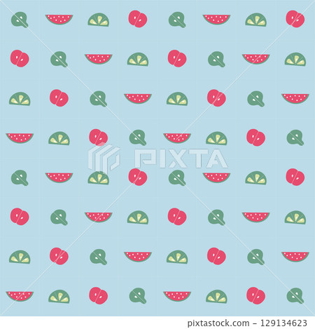 colorful fruit pattern 129134623