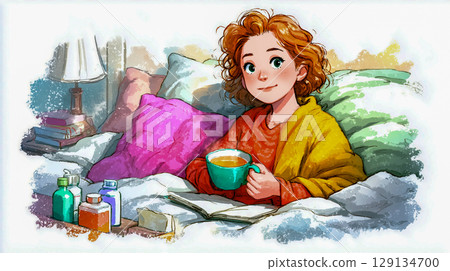 Cozy Illness Recovery at Home 129134700