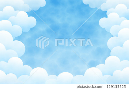 藍天和雲彩背景圖1 129135325