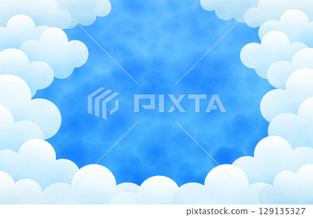 藍天和雲彩背景圖3 129135327