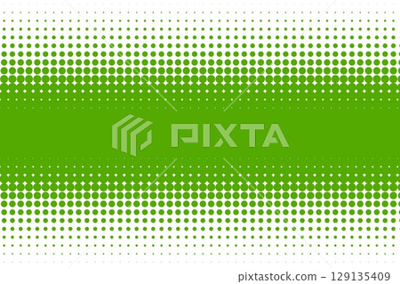 Green halftone dots with central band Green halftone dots with central band 129135409