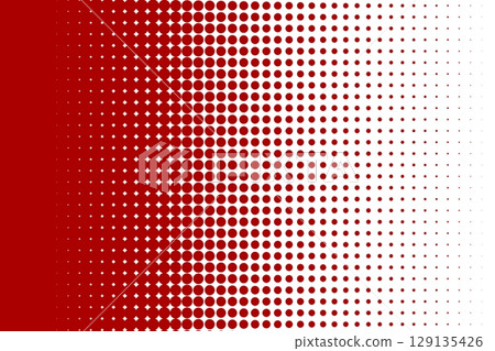 Red dotted gradient with retro halftone Red dotted gradient with retro halftone 129135426