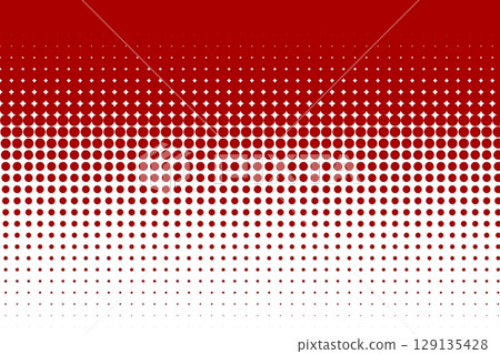 Red halftone dots with vertical gradient 129135428