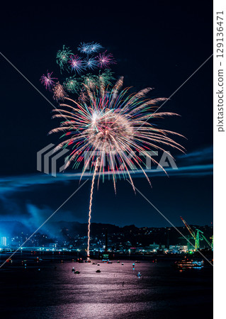 Shiogama Minato Festival Fireworks Display Shiogama Minato Festival Fireworks Display 129136471