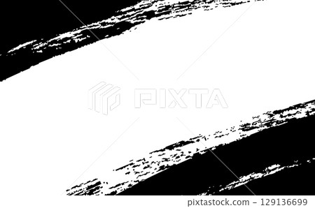 用毛筆和墨水繪製的日式背景插圖。 129136699