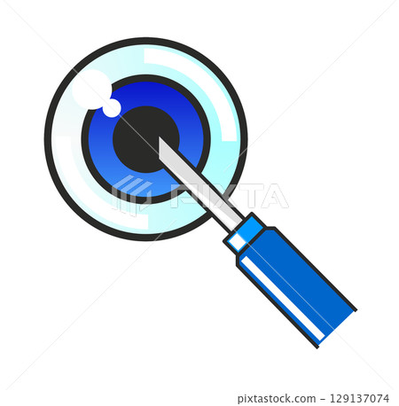 因老化或疾病引起的眼部疾病的說明，透過眼科診所的手術治療 129137074