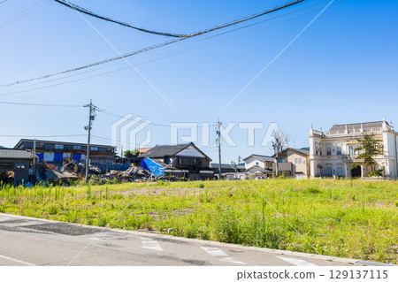 Noto - Wajima Morning Market Street area where prayers are offered for early recovery. *Photo taken in July 2025 Noto - Wajima Morning Market Street area where prayers are offered for early recovery. *Photo taken in July 2025 129137115