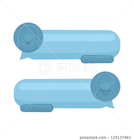 Illustration of Chat Box Illustration of Chat Box 129137463
