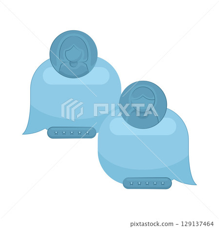 Illustration of Chat Box Illustration of Chat Box 129137464