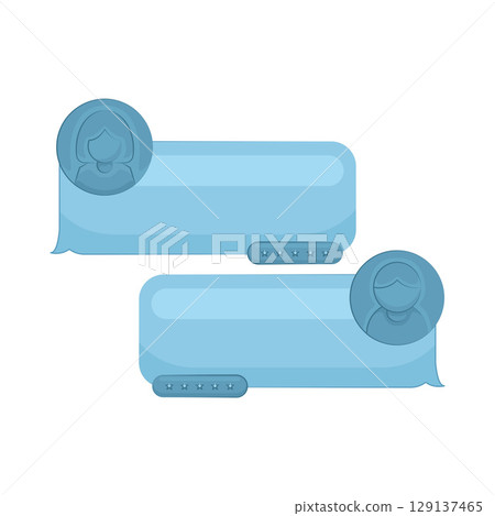 Illustration of Chat Box Illustration of Chat Box 129137465