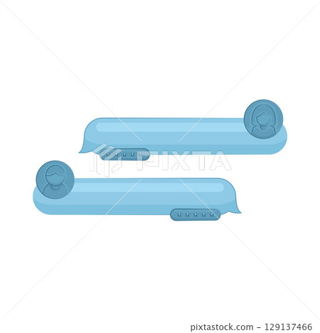 Illustration of Chat Box 129137466