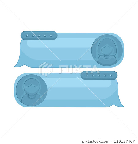 Illustration of Chat Box Illustration of Chat Box 129137467