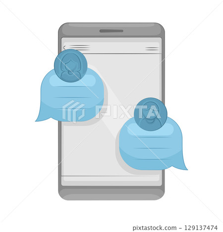 Illustration of Chat Box 129137474