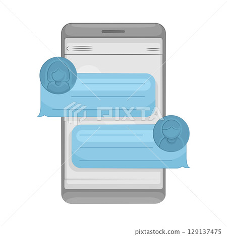 Illustration of Chat Box 129137475