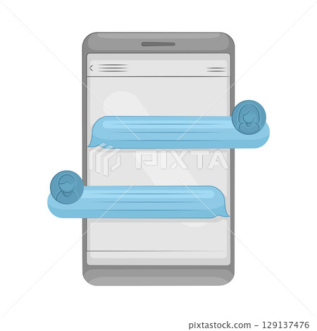 Illustration of Chat Box Illustration of Chat Box 129137476