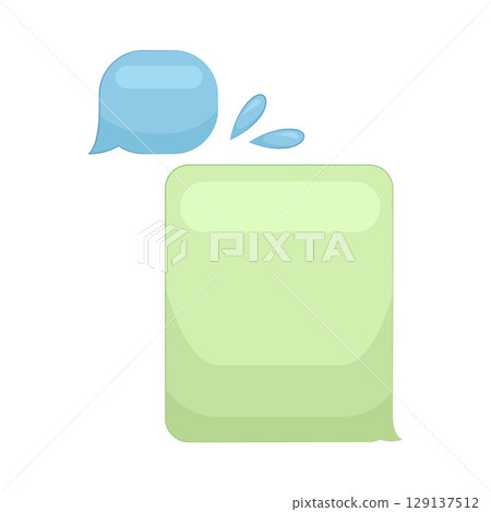 Illustration of Chat Box 129137512