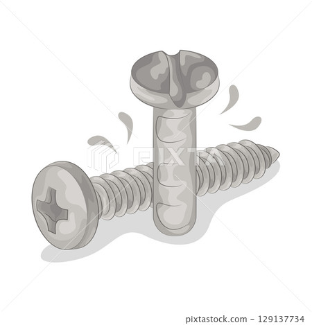 Illustration of Screw  129137734