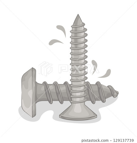 Illustration of Screw  129137739