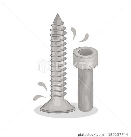 Illustration of Screw  129137744