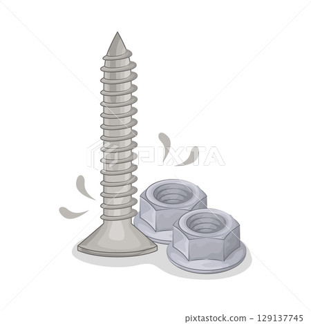 Illustration of Screw  129137745