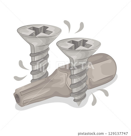 Illustration of Screw  129137747
