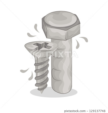 Illustration of Screw  129137748